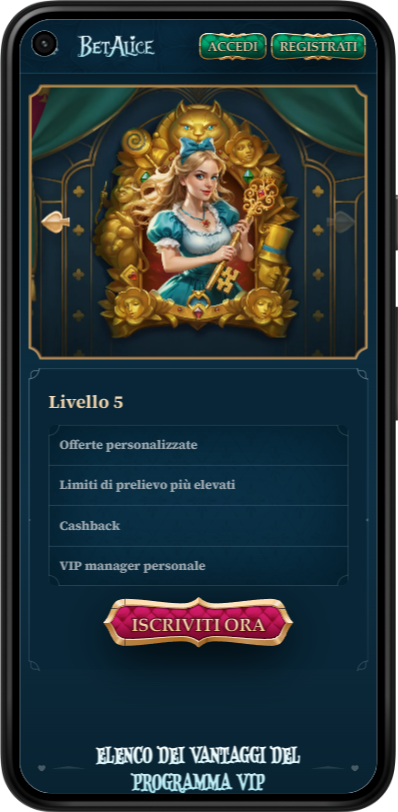 BetAlice Casino Mobile App Vip