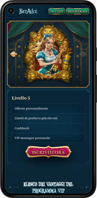 BetAlice Casino Mobile App Vip